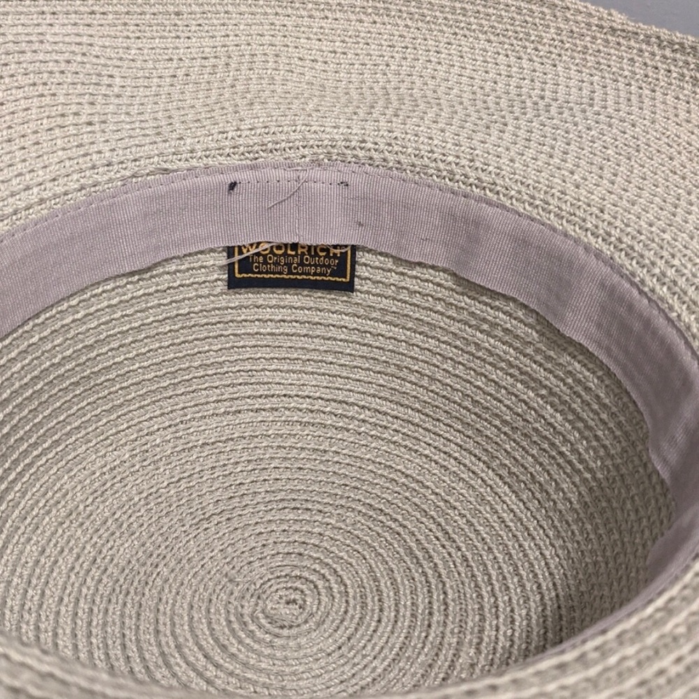 Wide Brim Sun Hat - Beige / Grayish Straw Style - Picture 4 of 8